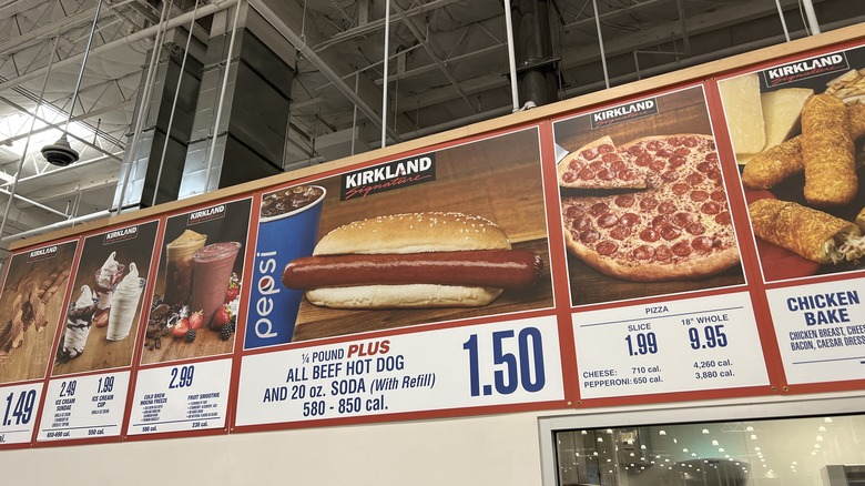 Costco food court menu