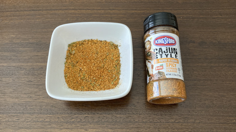 jar of Kingsford Cajun Style spice