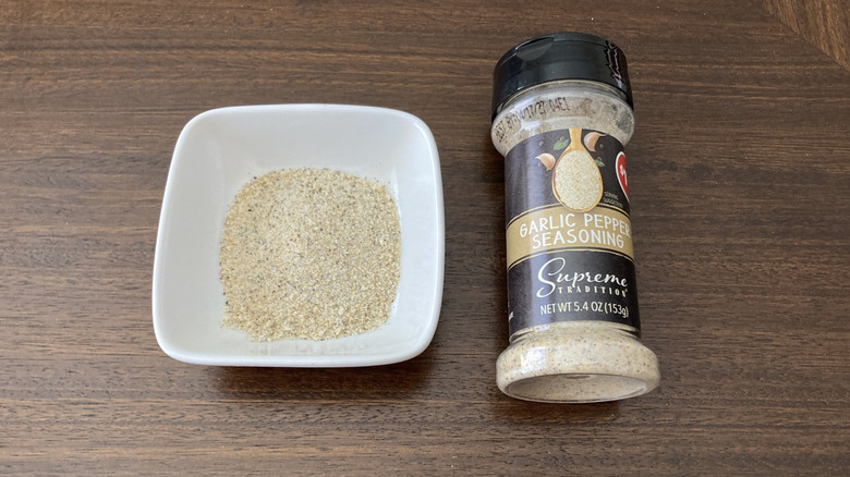 Garlic Pepper seasoning from Dollar Tree