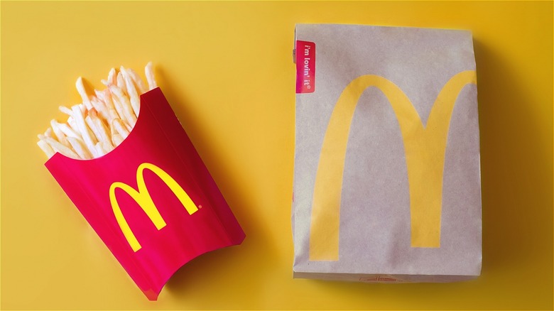 McDonald's fries and bag