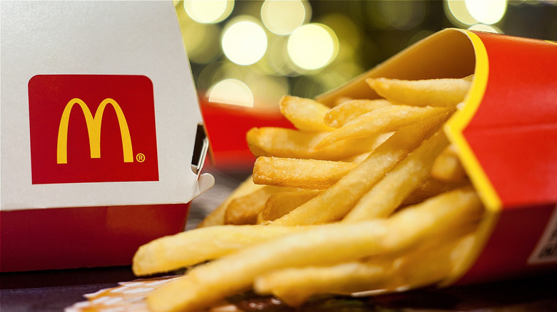 McDonald's fries in carton