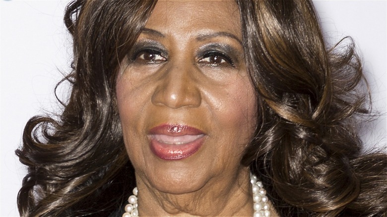 Aretha Franklin smiling