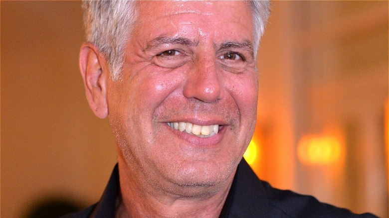 Anthony Bourdain smiling