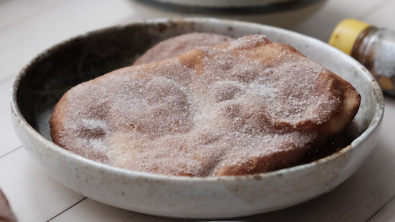 fried elephant ears in bowl