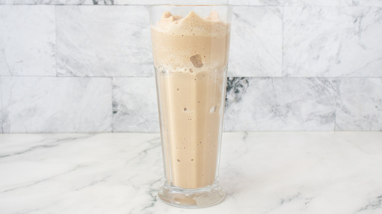 Frappe in glass