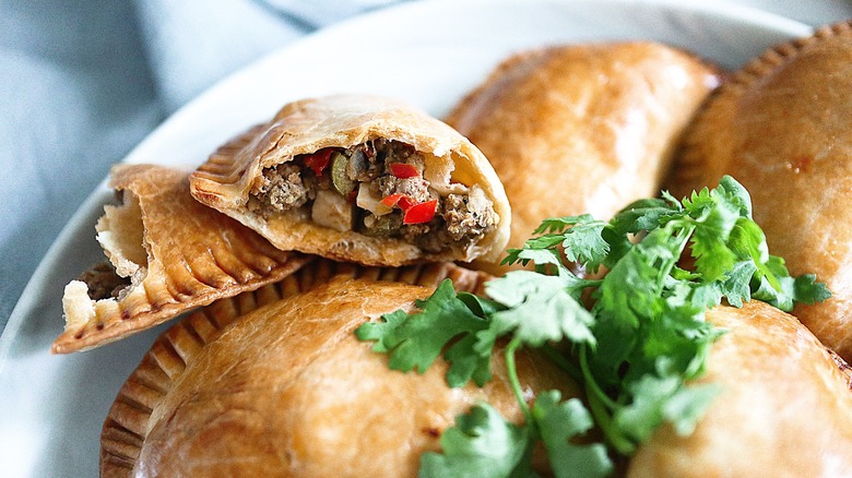 platter of empanadas