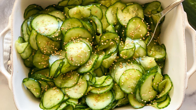 Authentic Sunomono Recipe in dish
