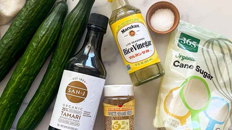 Authentic Sunomono Recipe ingredients 