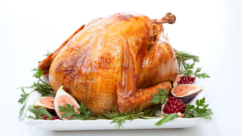 Whole roasted turkey