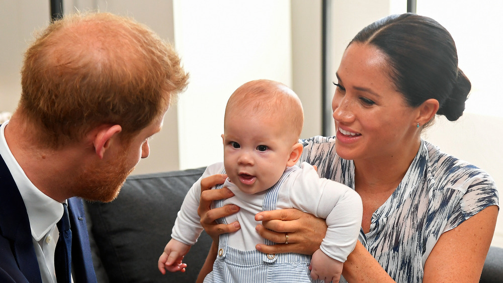 Meghan Markle holding baby Archie