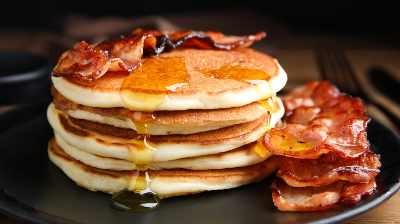 Pancakes and bacon