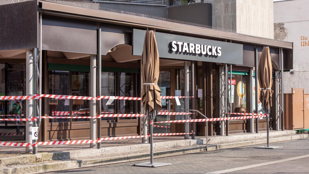 A closed Starbucks store