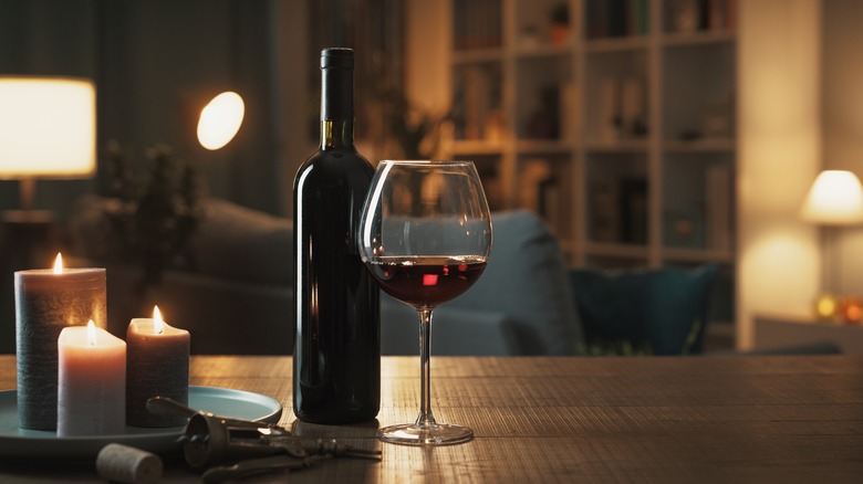 Romantic Fancy Red Wine Glass