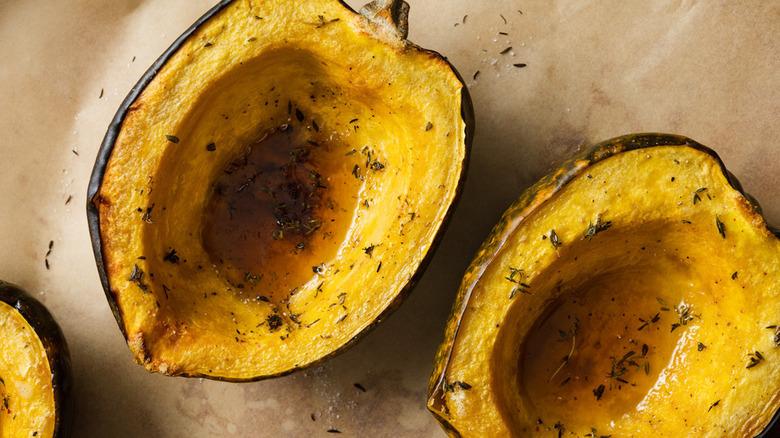 Baked acorn squash