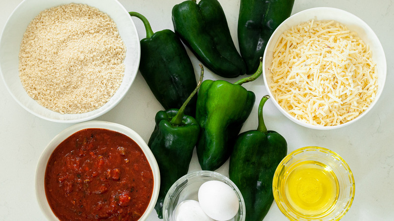 ingredients for the chile relleno