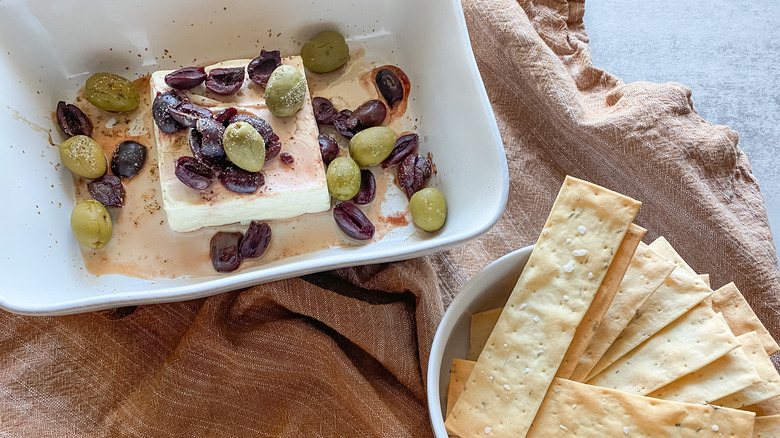 baked feta olives
