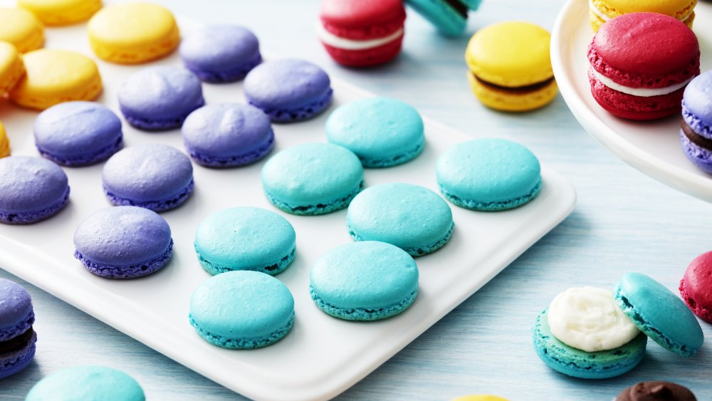 iced macarons