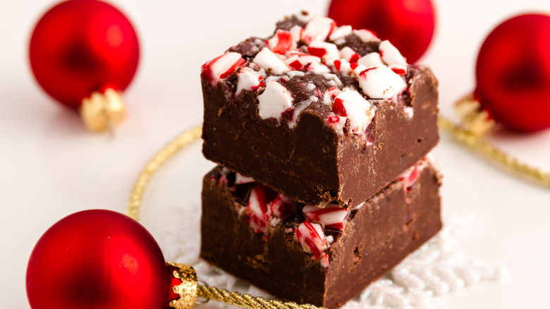 candy cane fudge