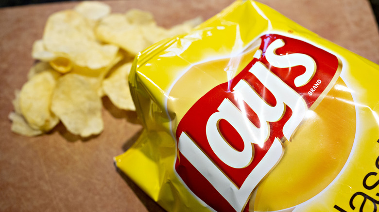 Bag of Lay's potato chips 