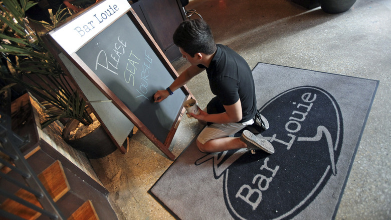 Inside a Bar Louie outlet