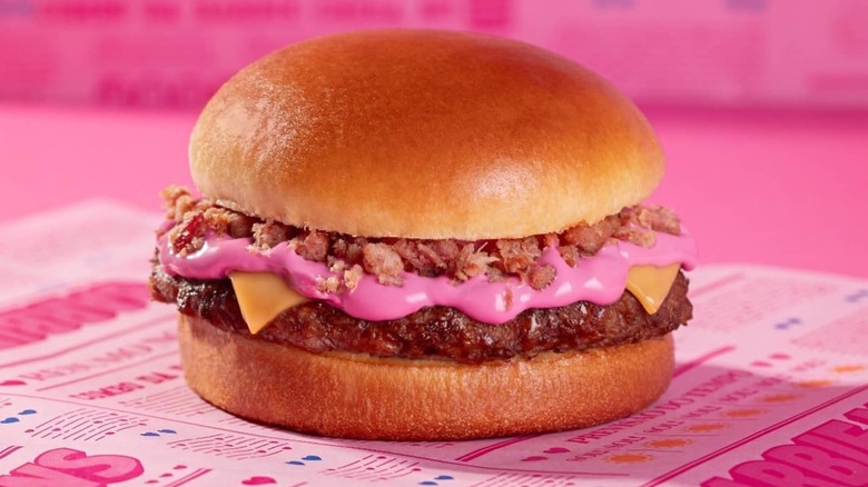 Pink Burger King burger