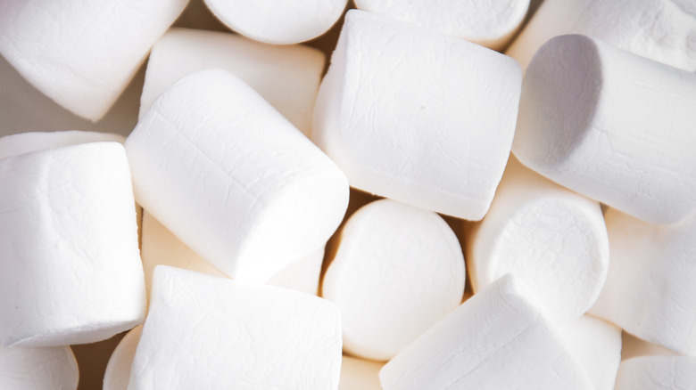 Large white marshmallows.