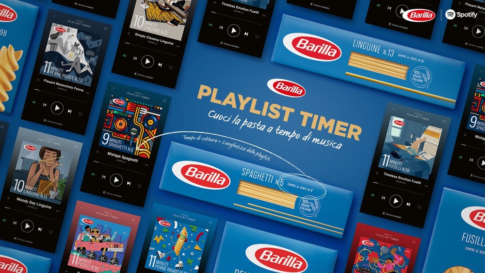 Barilla and Spotify playlist ad