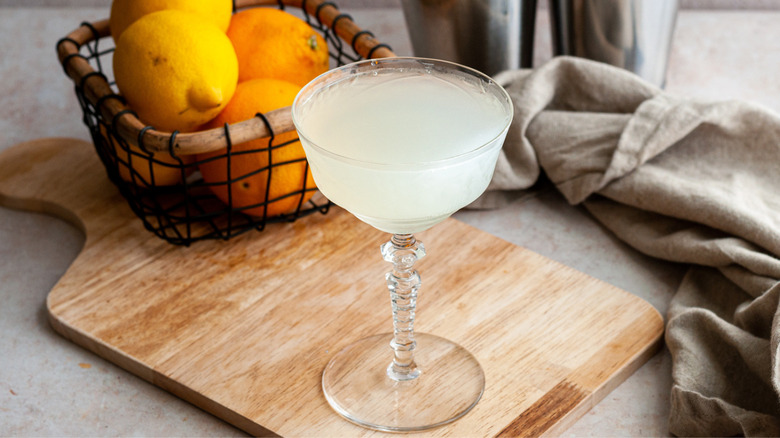 Basic XYZ cocktail in glass 
