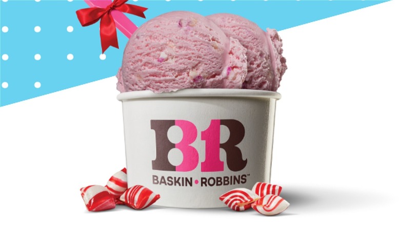 Baskin-Robbins peppermint ice cream