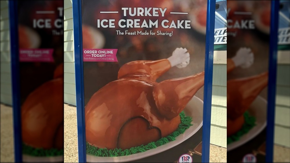 poster of Baskin Robbins turkey ice cream cake