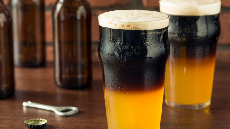 Black and tan beer