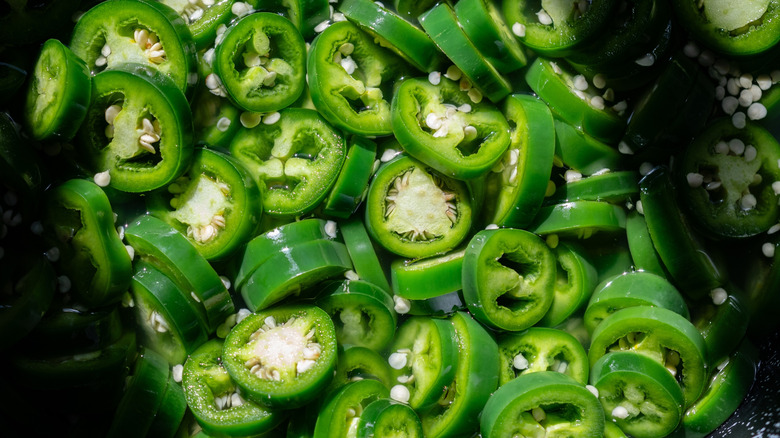 Sliced jalapeños