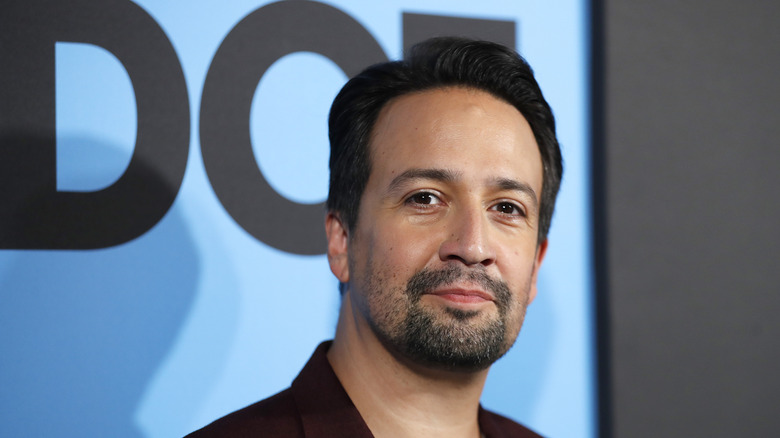 Lin-Manuel Miranda looking at the camera