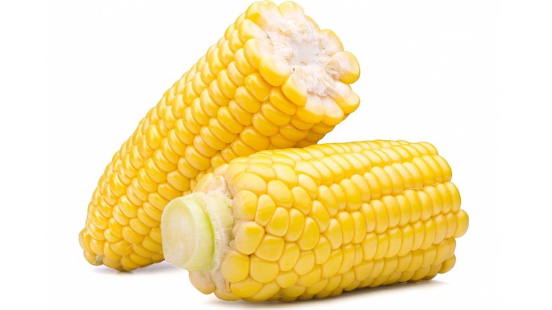 two corn cobs