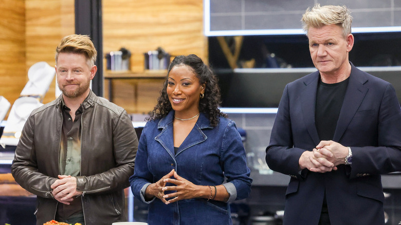 Richard Blais, Nyesha Arrington, and Gordon Ramsay