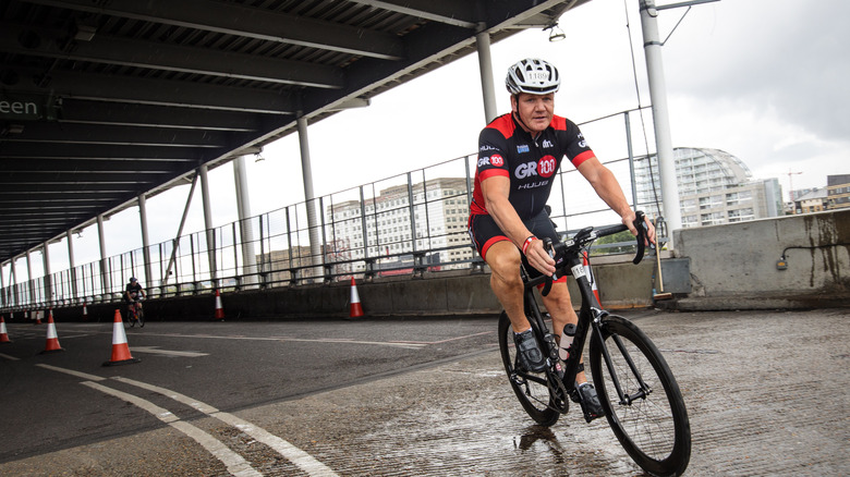 Gordon Ramsay on a bike