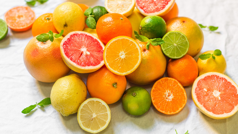 Assortment of citrus fruits