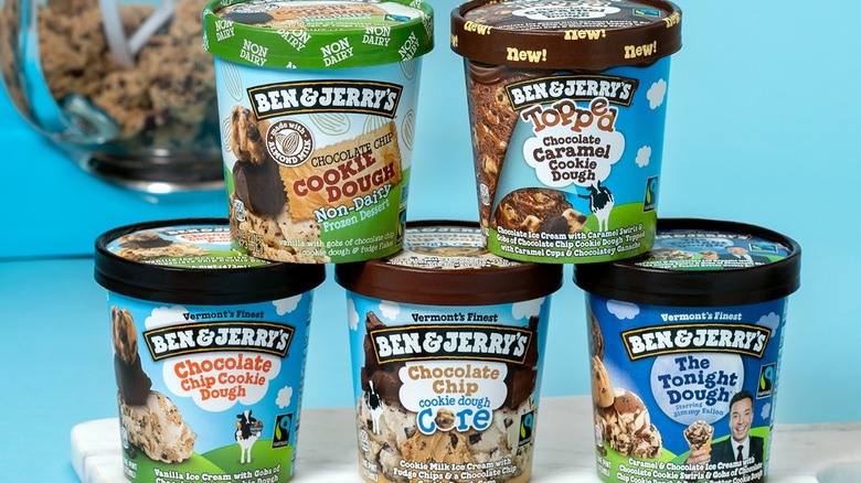 pints of Ben & Jerry's ice cream 