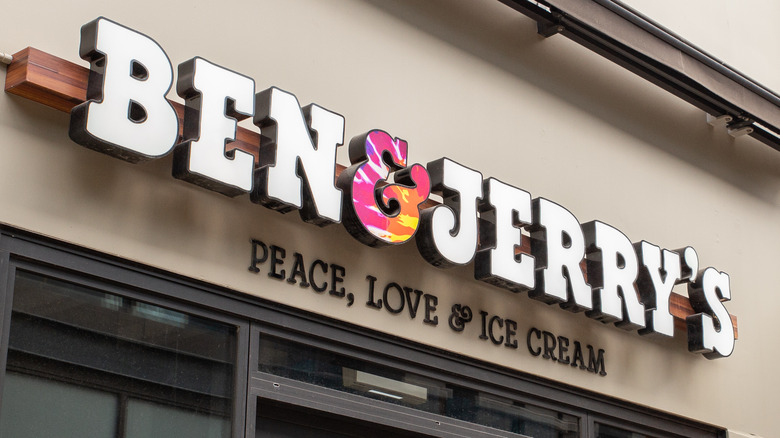 Ben & Jerry's sign