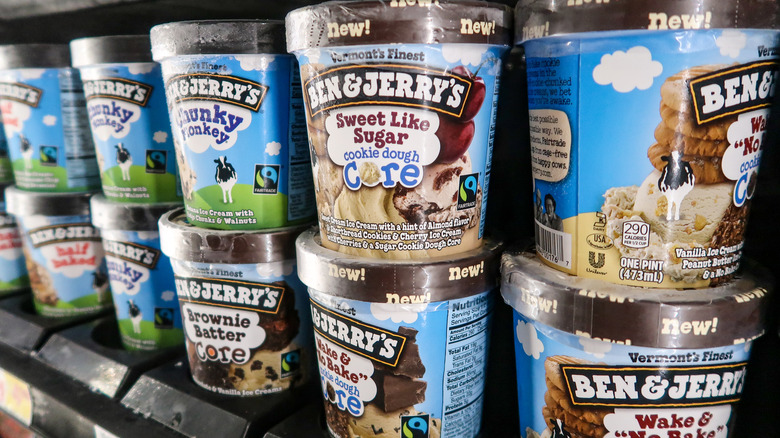 Ben & Jerry's ice cream pints