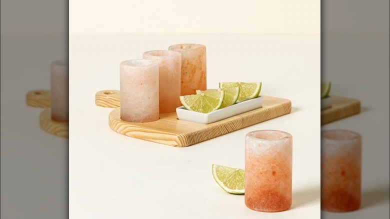 Himalayan salt tequila shot glasses