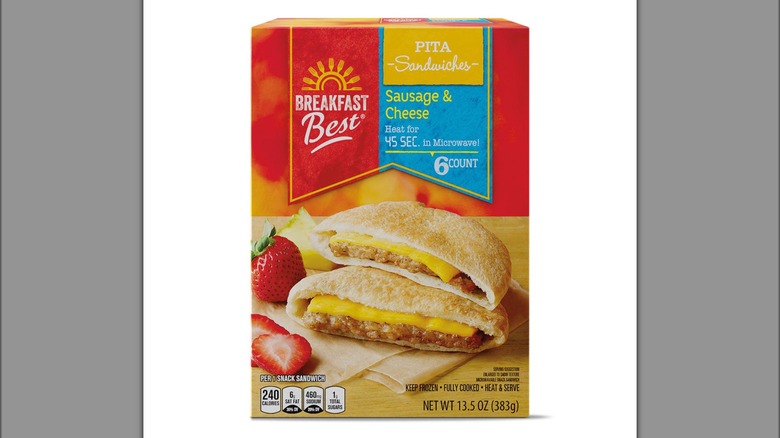 Box of Aldi's Breakfast Best Breakfast Pitas