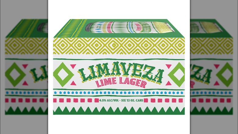 Box of Aldi's Limaveza Lime Lager