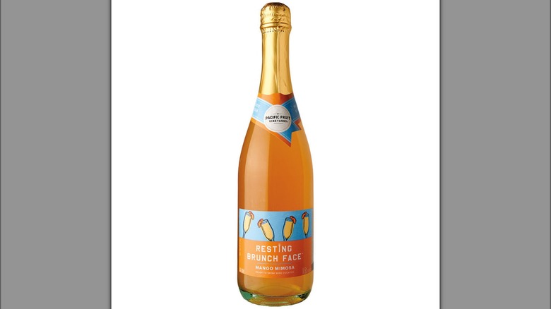 Bottle of Aldi's Resting Brunch Face Mango Cocktail