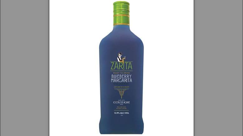 Bottle of Aldi's Zarita Blueberry Margarita