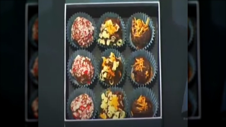 Cutter's box of chocolate truffles