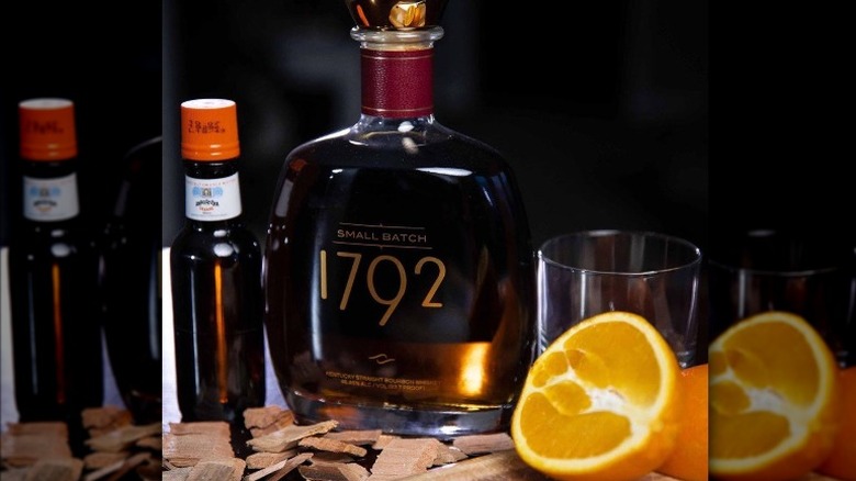 Bottle of 1792 small batch bourbon 