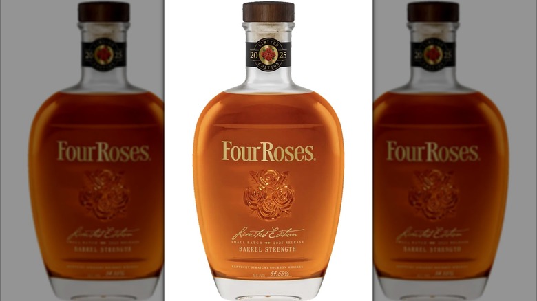 Bottle of Four Roses Limited Edition Small Batch 2025 on white background