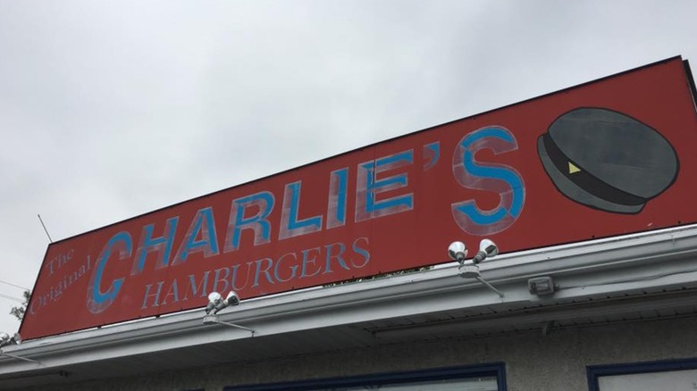 Exterior of Charlie's Hamburgers