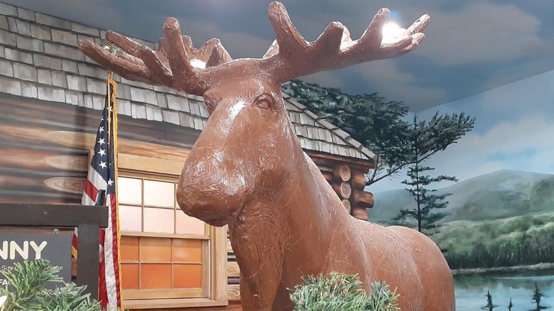 Len Libby life-size chocolate moose